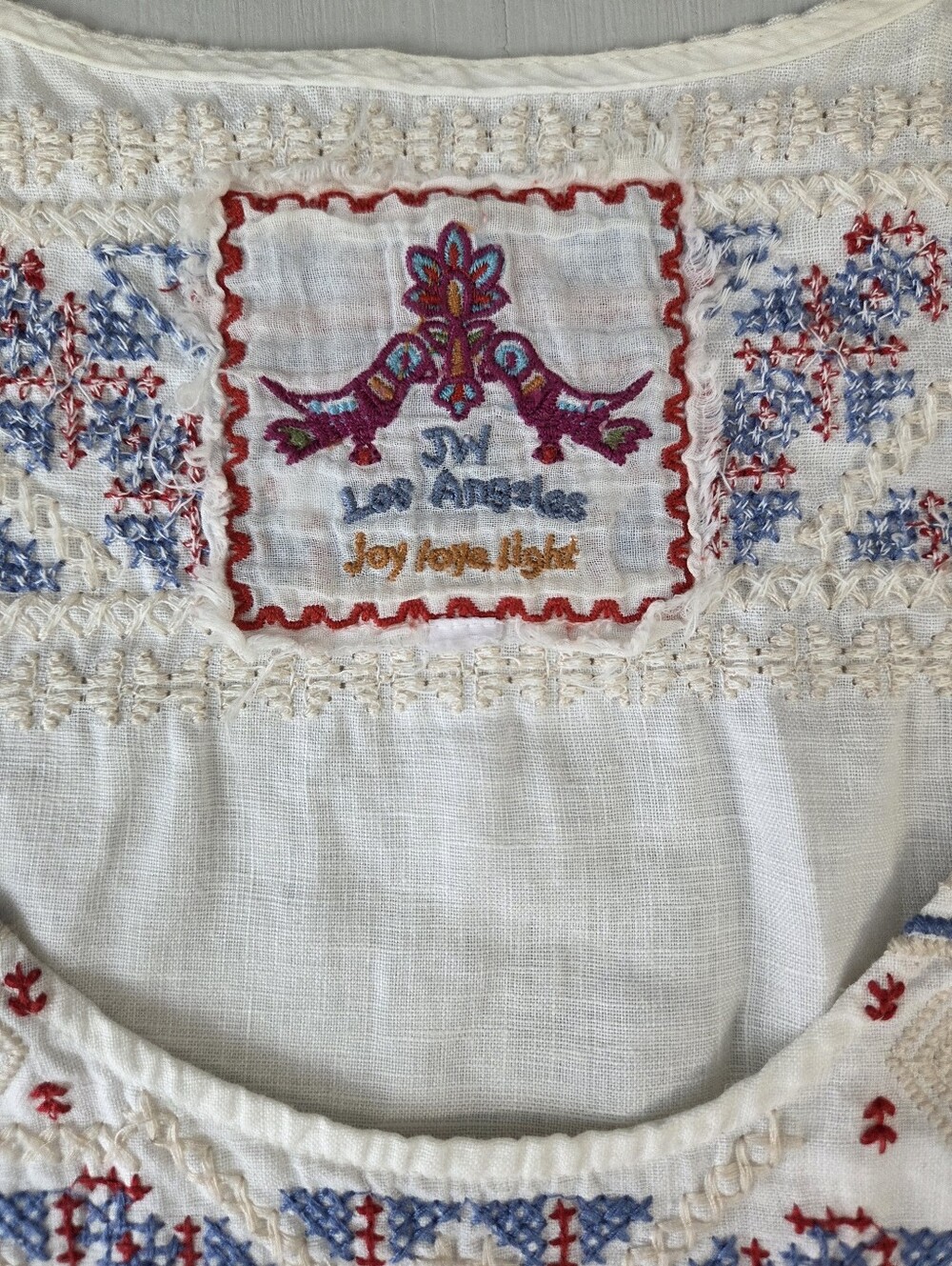 Johnny Was Linen Embroidered Dress - Picture 6 of 11